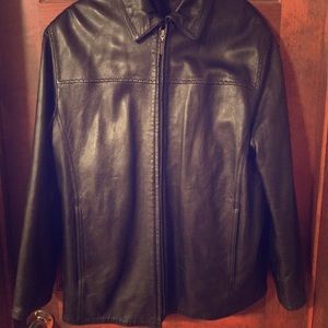 100% Leather Coat with removable Lamb skin Liner